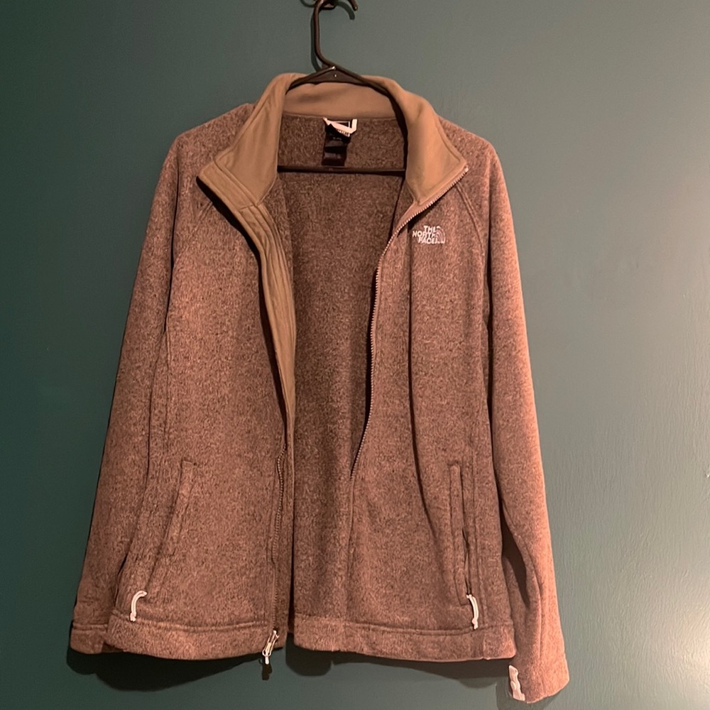 Women’s North Face zip up sweater